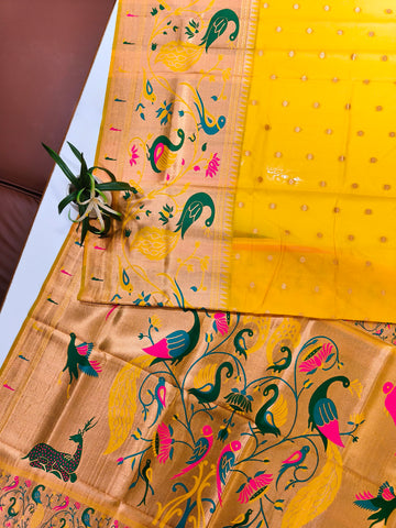 Soft Banarasi Silk Paithani Saree