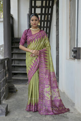 Soft Tussar silk saree