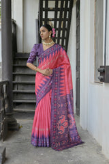 Soft Tussar silk saree