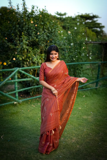 Premium Khadi Tussar Silk saree